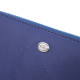 Вместительный женский кошелек-клатч с двумя отделениями на молниях ST Leather 186124 Синий