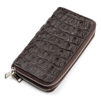 Мужской клатч CROCODILE LEATHER коричневый (180364)