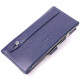 Бумажник вертикальный стильный из натуральной кожи KARYA 185274 синий