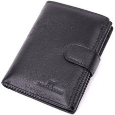 Бумажник мужской вертикальный из натуральной кожи ST Leather 186534 Черный (186534)