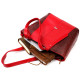 Деловая женская сумка с ручками KARYA 184634 кожаная Красный