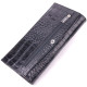 Вертикальный бумажник из натуральной фактурной кожи KARYA 185284 черный