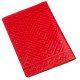 Кожаная обложка на паспорт с ромбами SHVIGEL 183264 Красная