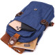 Интересная плечевая сумка для мужчин из плотного текстиля Vintage 186174 Синий