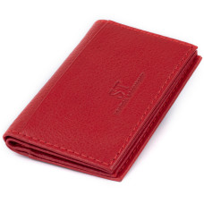 Визитница-книжка ST Leather 183454 Красная