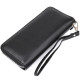 Шкіряний жіночий клатч на блискавки ST Leather 182404 Чорний
