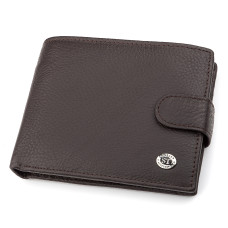 Мужской кошелек, ST Leather, очень вместительный, Коричневый (ST181654)