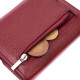 Женский кожаный кошелек с монетницей ST Leather 186494 Бордовый