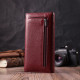 Оригінальний жіночий гаманець з натуральної шкіри ST Leather 186594 Бордовий