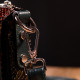 Фактурная женская сумка на плечо KARYA 184644 кожаная Зеленый