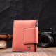 Кошелек з натуральної шкіри для жінок з цікавою монетницею ST Leather 186424 Оранжевий