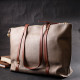 Оригинальная двухцветная женская сумка из натуральной кожи Vintage 186274 Бежевая
