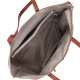 Оригинальная двухцветная женская сумка из натуральной кожи Vintage 186274 Бежевая