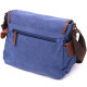 Интересная горизонтальная мужская сумка из текстиля 185204 Vintage Синяя