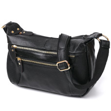Кожаная женская сумка Vintage 184334 Черный
