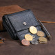 Маленьке портмоне зі шкіри унісекс ST Leather 183594 Чорне