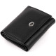 Маленьке портмоне зі шкіри унісекс ST Leather 183594 Чорне