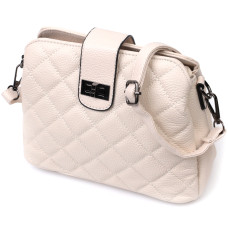 Изысканная сумка для стильных женщин из натуральной кожи Vintage 186384 Белая
