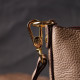 Женская сумка с автономной косметичкой внутри из натуральной кожи Vintage 186334 Бежевая