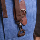 Функциональный рюкзак-трансформер в стиле милитари из плотного текстиля Vintage 186144 Синий