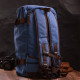 Функциональный рюкзак-трансформер в стиле милитари из плотного текстиля Vintage 186144 Синий