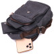 Компактная мужская сумка из плотного текстиля Vintage 186194 Черный
