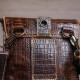 Сумка-мессенджер тиснение под экзотику Vintage 182984 Коричневая