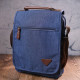 Интересная мужская сумка через плечо из текстиля 185214 Vintage Синяя