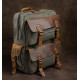 Туристичний рюкзак canvas Vintage 183134 Болотний