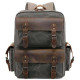 Туристичний рюкзак canvas Vintage 183134 Болотний