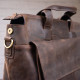 Большая мужская сумка SHVIGEL 181454 кожаная Коричневая