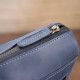 Деловая мужская кожаная сумка на плечо SHVIGEL 182944 Синяя