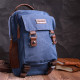 Легкий текстильный рюкзак с уплотненной спинкой и отделением для планшета Vintage 186154 Синий