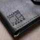 Кожаный мужской зажим для денег на магните GRANDE PELLE 11546 Синий