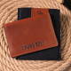 Интересная обложка на паспорт из винтажной кожи Слава ЗСУ GRANDE PELLE 185014 Светло-коричневая