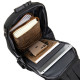 Эргономичный рюкзак через плечо с кодовым замком текстильный Vintage 183805 Черный