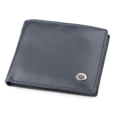 Мужской кошелек ST Leather компактный Синий (ST-181675)