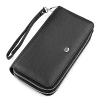 Чоловічий гаманець ST Leather 181775 (ST181775) натуральна шкіра Чорний