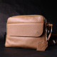 Стильная женская сумка кросс-боди из натуральной кожи GRANDE PELLE 186075 Бежевая