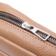Стильная женская сумка кросс-боди из натуральной кожи GRANDE PELLE 186075 Бежевая