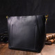 Деловая женская сумка из натуральной кожи 185955 Vintage Черная