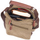Тканевая мужская сумка из плотного текстиля 185185 Vintage Оливковая