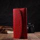 Яркий женский кошелек с монетницей на молнии из натуральной кожи Tony Bellucci 185815 Красный