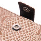 Лакированный женский кошелек из натуральной фактурной кожи KARYA 184785 Бежевый