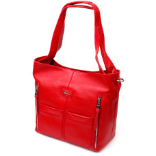 Многофункциональная женская сумка-шоппер с карманами KARYA 184635 Красный