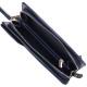 Добротное портмоне клатч из натуральной фактурной кожи CANPELLINI 185385 Синее