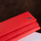 Яркий женский кошелек на кнопке ST Leather 182425 Красный