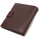 Бумажник мужской универсальный из натуральной зернистой кожи CANPELLINI 185585 коричневый