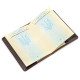 Кожаная обложка на паспорт с картой SHVIGEL 182135 Коричневая