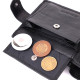 Бумажник мужской среднего размера из натуральной кожи ST Leather 186545 Черный